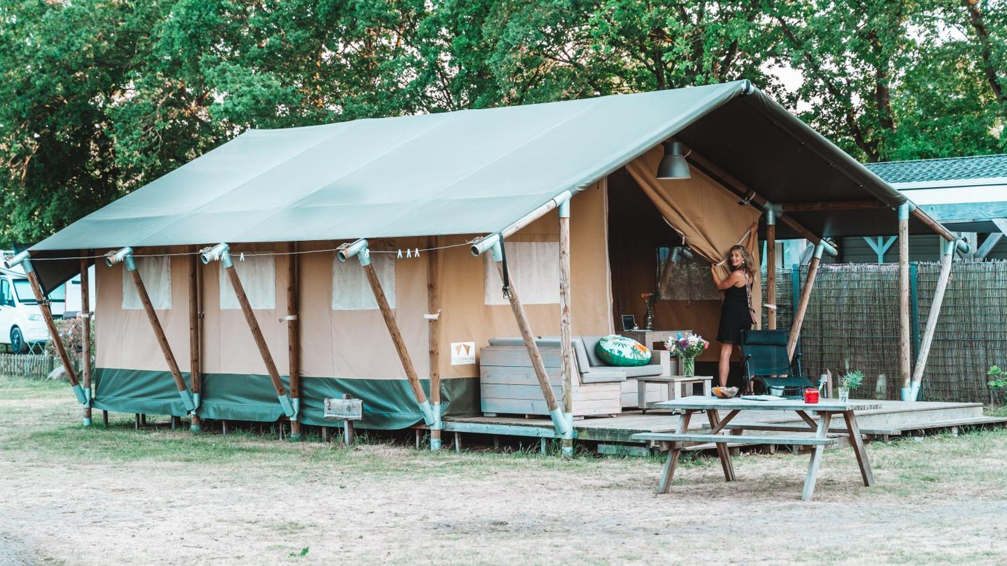 Glamping Holten Luxe Safaritent 2 エクステリア 写真