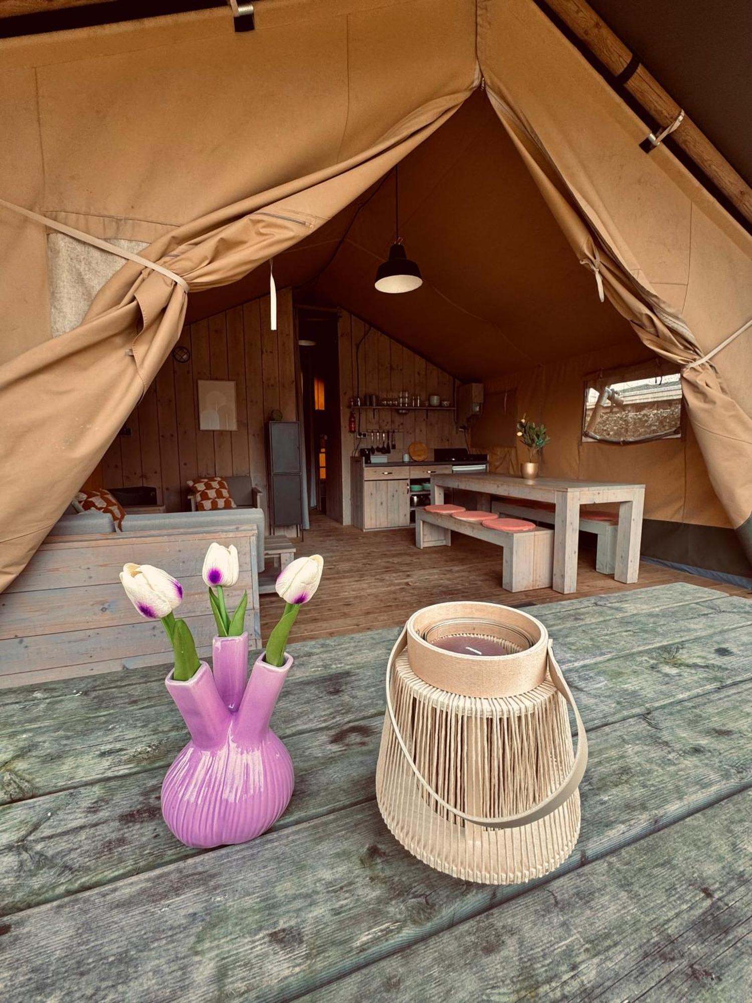 Glamping Holten Luxe Safaritent 2 エクステリア 写真